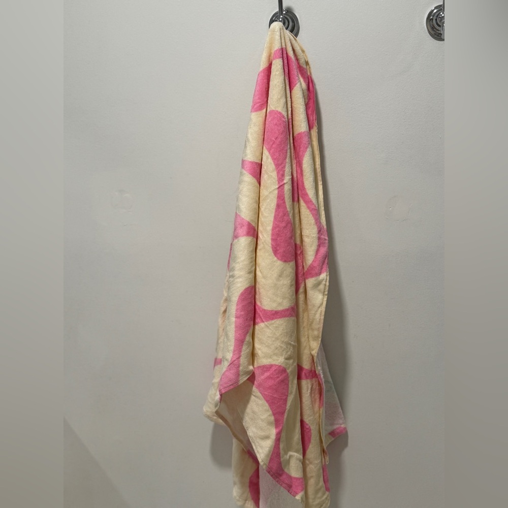 Funboy Pink and Cream Patterned Beach Towel